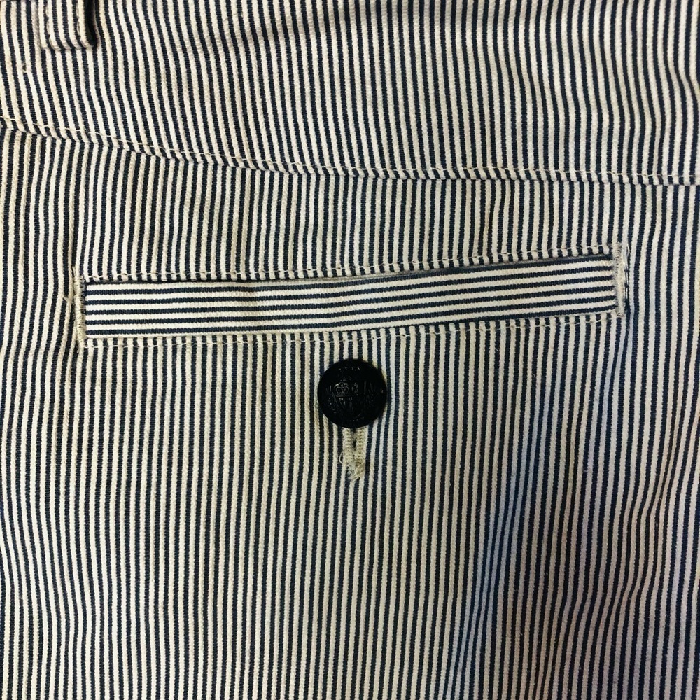 Nautical Striped Seersucker Chino Shorts by Express - Picture 7 of 11